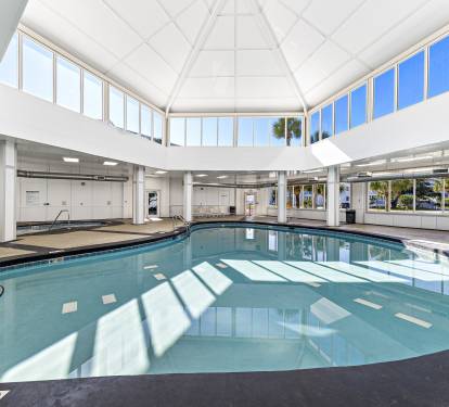 take a short walk to the indoor pool