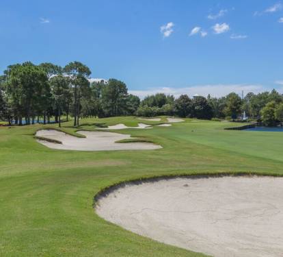 One of several golf courses available within Sandestin, Transportation included
