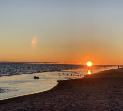 Sunset on the beach!
