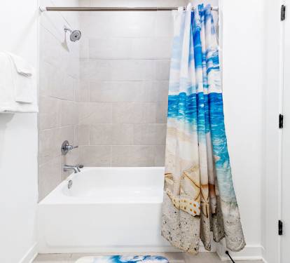Full Bathroom #2 - Clean, modern bathroom with fresh linens and essential amenities