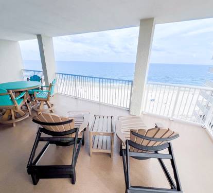 Gulf front balcony