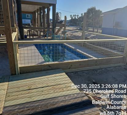 Fenced in pool