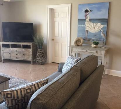 Living Room TV/Ocean View