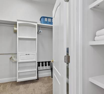 Huge walk-in master closet