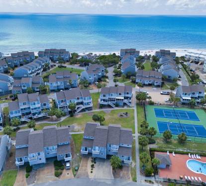 Aerial View of Barrier Dunes