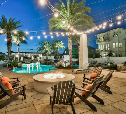 Gather around the gorgeous fire pit and enjoy stunning night views from the scenic overlook. This is the perfect spot to relax and unwind after a day of exploring. 