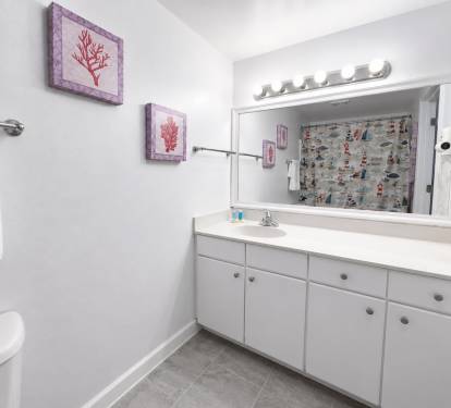 This bathroom is in bedroom #2
