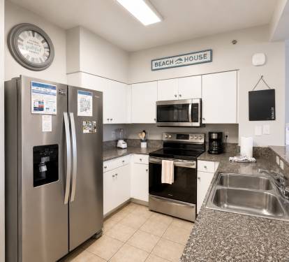 The kitchen is equipped with everything you need for basic cooking.  We also have an air fryer and a slow cooker.  