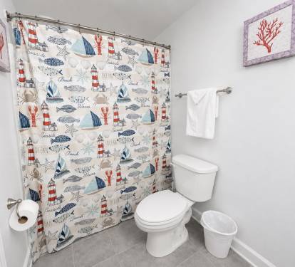 This bathroom is in bedroom #2