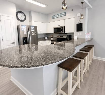 The kitchen is equipped with everything you need for basic cooking.  We also have an air fryer and a slow cooker.  