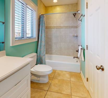 First Floor Master Bath with tub shower combo