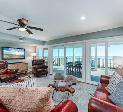 Roomy Living Area With Multiple Sliding Doors Allow you to Take In the Endless Views