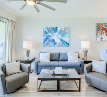 Living Room with Queen Sofa Sleeper
