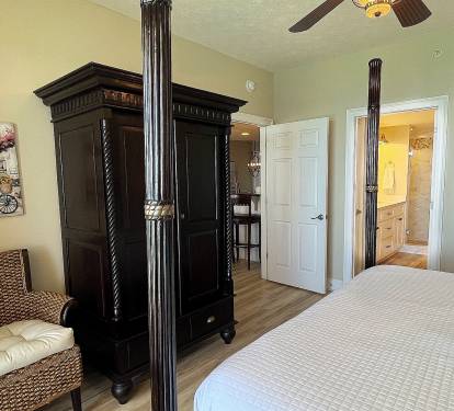 TV inside armoire