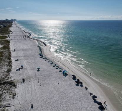 Incredible emerald waters and white sand — just 3 blocks from your front door.