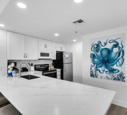 Kitchen island with seating