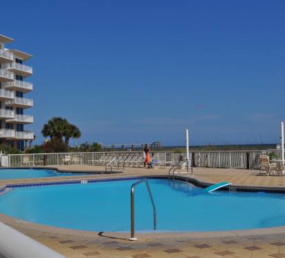 With TWO large pools there's always room for fun!