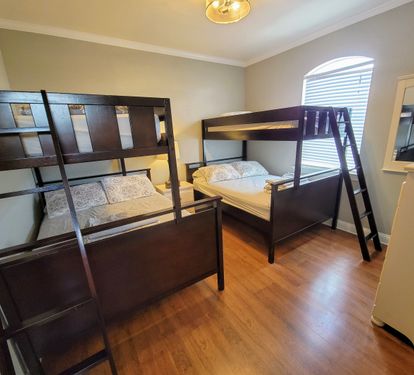 Bedroom # 3 - 2nd Flr, 2 Bunks, twins over fulls, and Roku TV