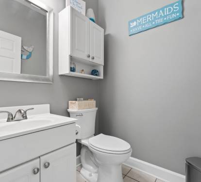 1/2 bath main level