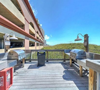 Cookout and picnic area with grills and tables