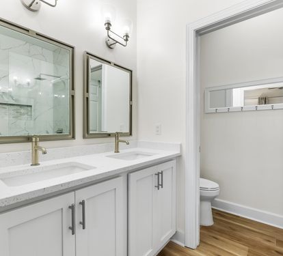 Master Bathroom with Double Vanity