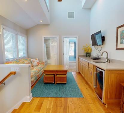 2nd Floor living area with wet bar