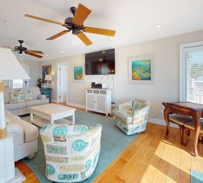 First Floor Living Area with game table