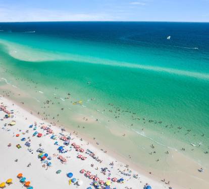 1 minute walk across Scenic Gulf Drive and your feet are in the perfect beech sand!  Pompano Jones is also right there, grab a refreshing beverage and head to the beach!