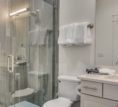 King Suite #5: Private Bath (second floor)