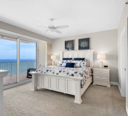 Stately view of the beach