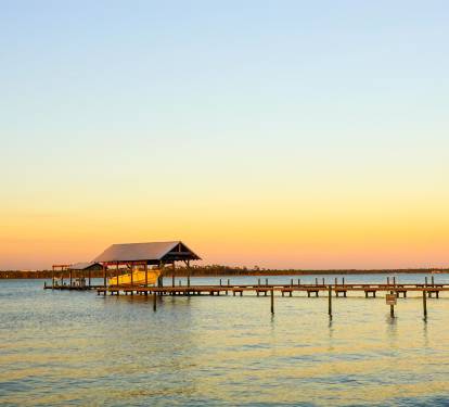 Beautiful Sunset View at Wolf Bay With Just a Couple of Steps Away