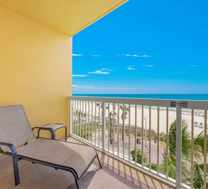 Take a nap or grab some sunshine on your private balcony