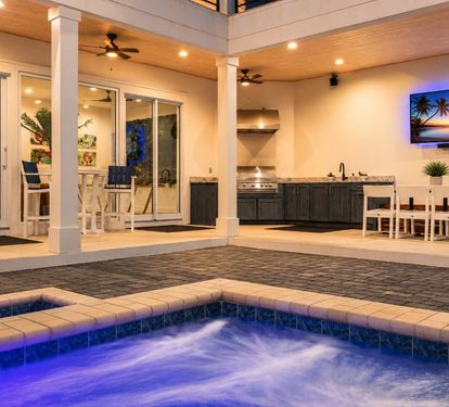 Relax in the Spa While Dinner Cooks Nearby