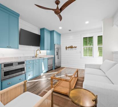 Guest House: living / kitchenette area
