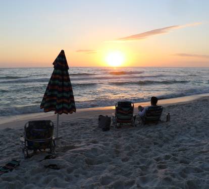 Walk downstairs from this oceanfront condo to enjoy the picture perfect sunsets over the Gulf of Mexico