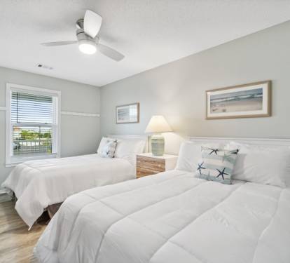3rd bedroom has two full-size beds