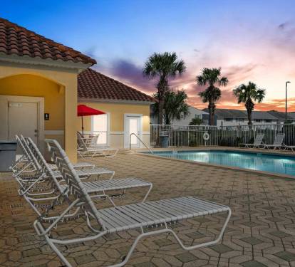 Evening Poolside Vibes - End your beach day with a
sunset swim or a relaxing lounge beneath the palms