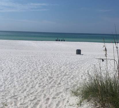 Sugary white sand
