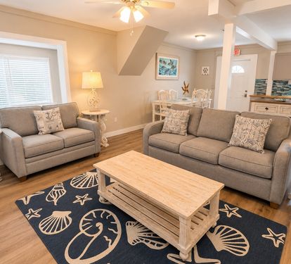 Living room with sleeper sofa 