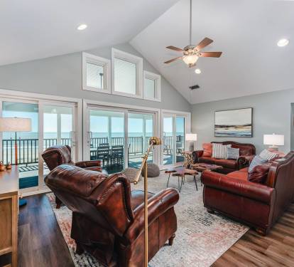 Light-Filled Living Space Invites You to Savor the Gulf Views