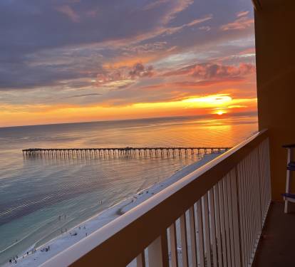 Step out onto the spacious private balcony and breathe in that salty air.