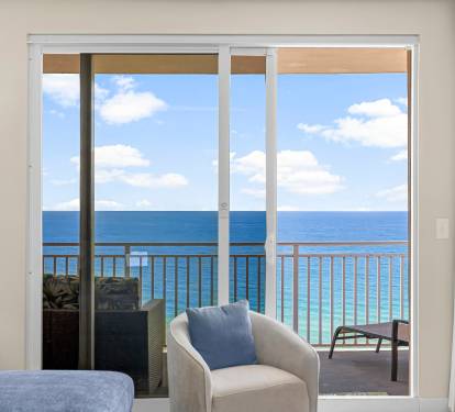Gulf View Balconies in every Room