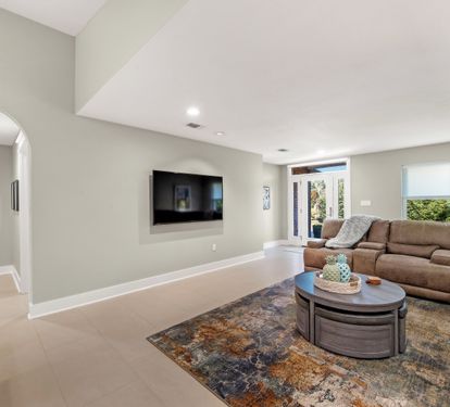 An abundance of natural light throughout