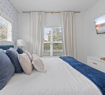 King Bed with Smart TV
