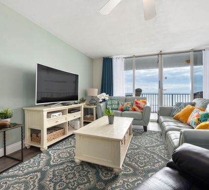 ??? "Relax in Style. The living area features two comfortable leather couches, a recliner, and a large smart TV—perfect for movie nights, cozy conversations, or simply unwinding after a day at