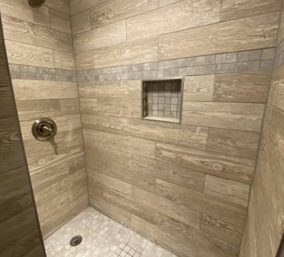 Master shower.