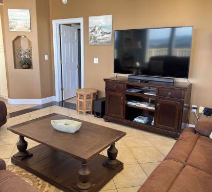 full size TVs in each bedroom and den