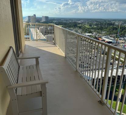 Wrap around deck, back view