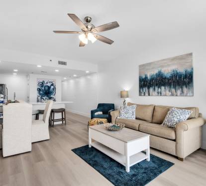 Spacious open-concept living room