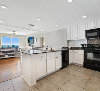 You won't feel hid away in this kitchen.